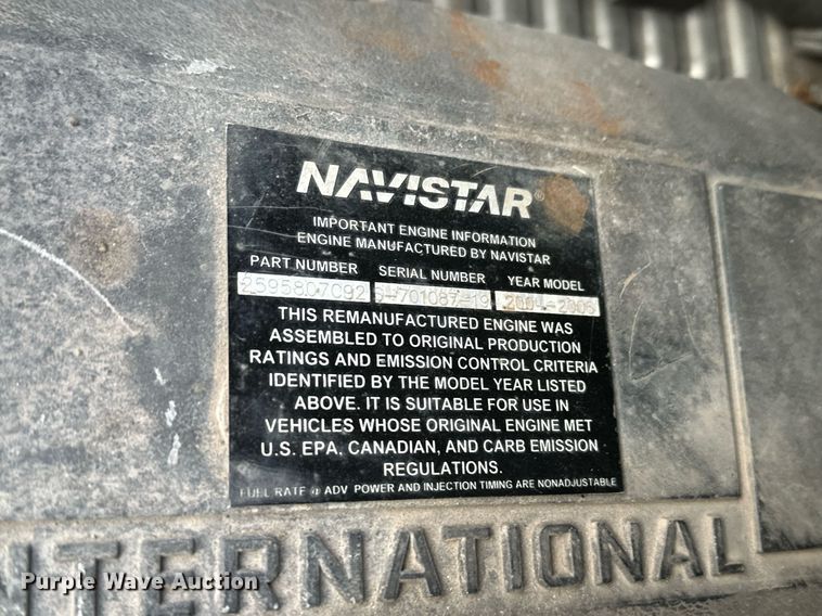 image for item NF9165 2007 International 7500  dump truck