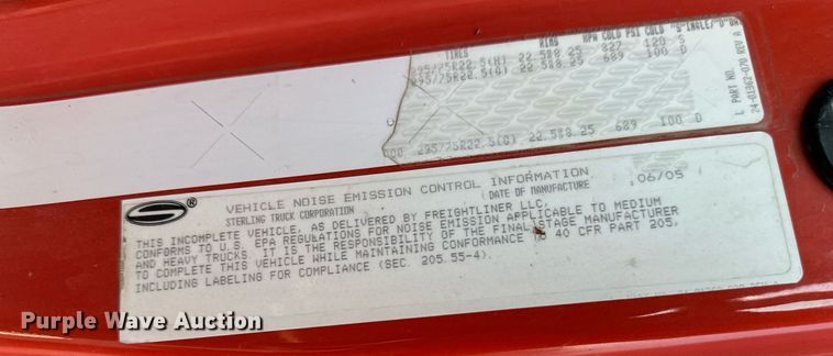 image for item NF9169 2006 Sterling LT7500  dump truck