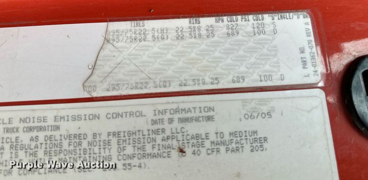 image for item NF9169 2006 Sterling LT7500  dump truck