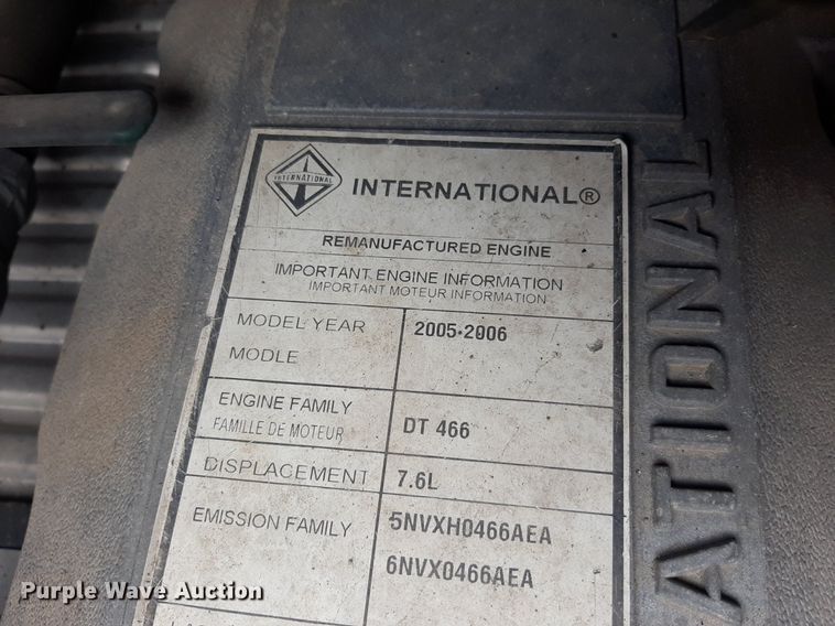 image for item NF9170 2007 International 7400  dump truck