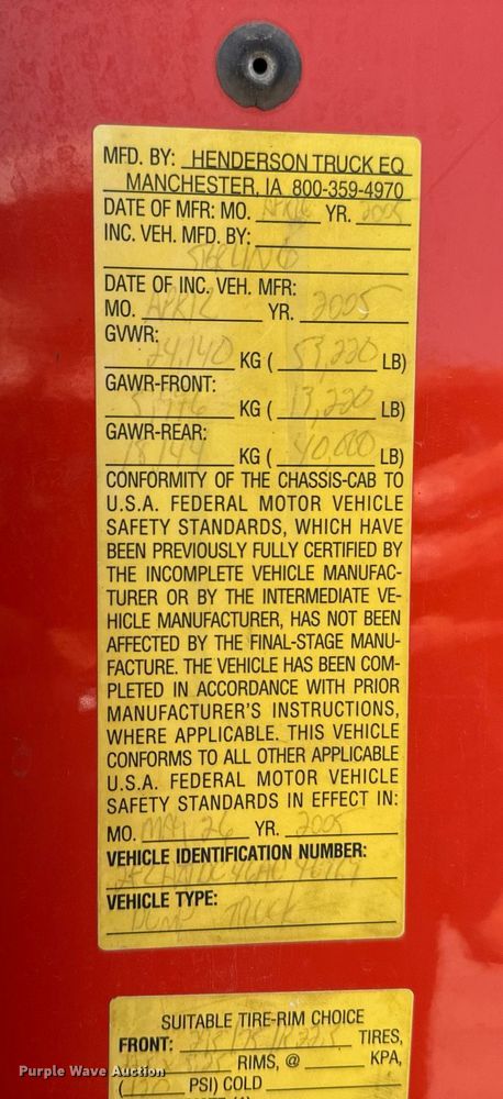 image for item NF9172 2006 Sterling LT7500  dump truck