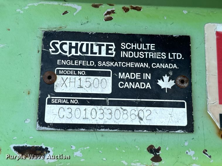 image for item NF9177 2006 Schulte XH1500  batwing rotary mower