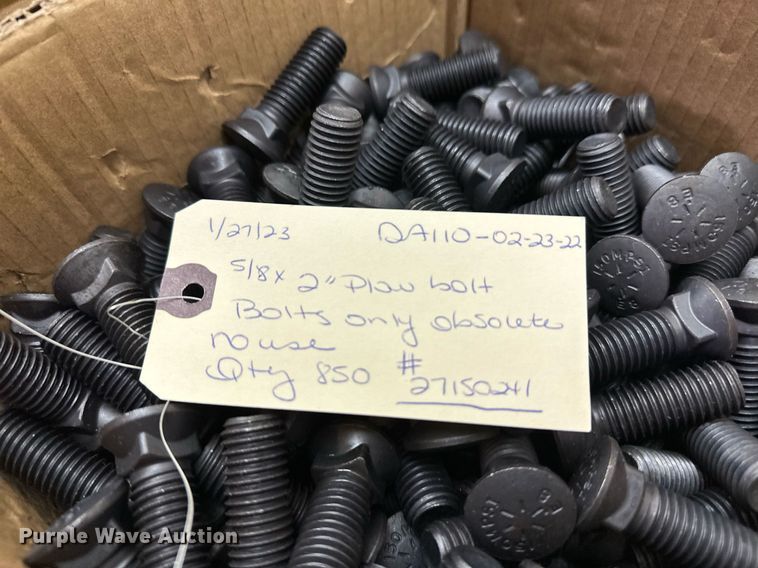 image for item NF9180 Approximately 850 plow bolts
