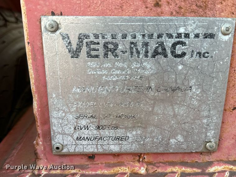 image for item NF9218 2000 Ver-Mac ST4825  arrow board trailer