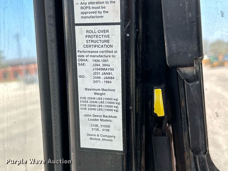 image for item NF9226 1999 John Deere 310E  backhoe