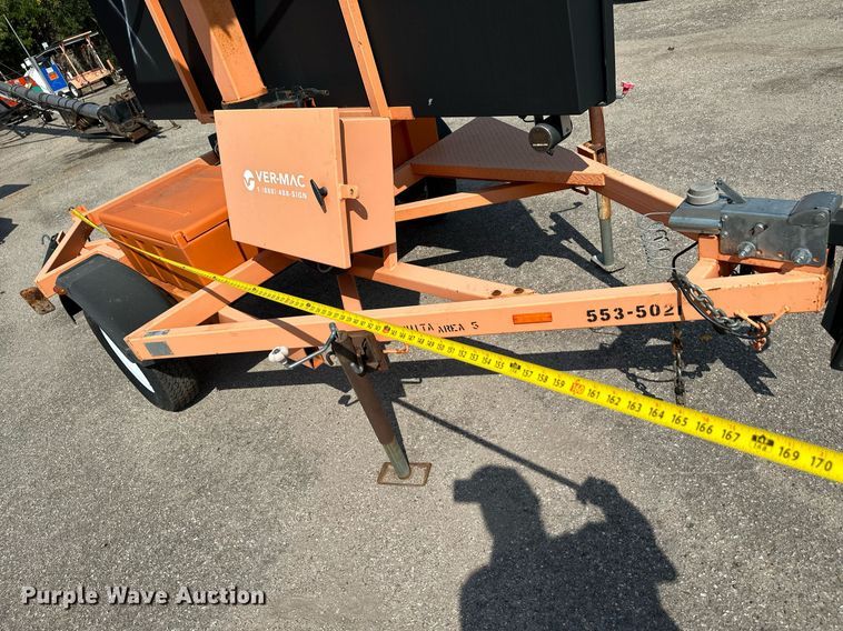 image for item NF9228 2011 Ver-Mac PCMS1210  message board trailer