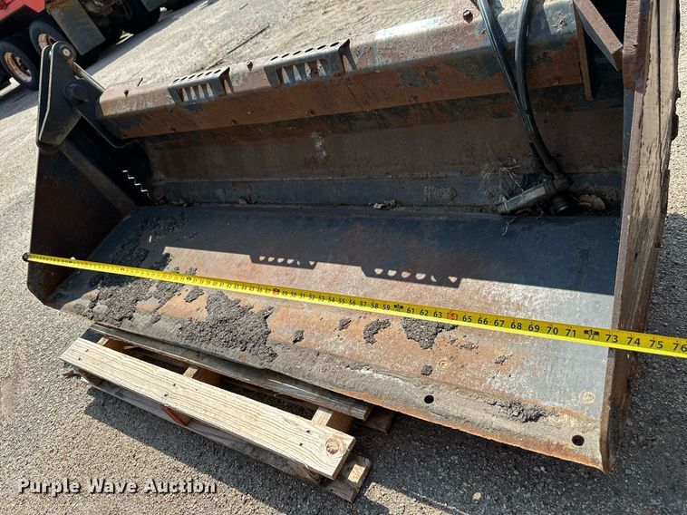 image for item NF9238 Bobcat  74"W four-in-one skid steer bucket