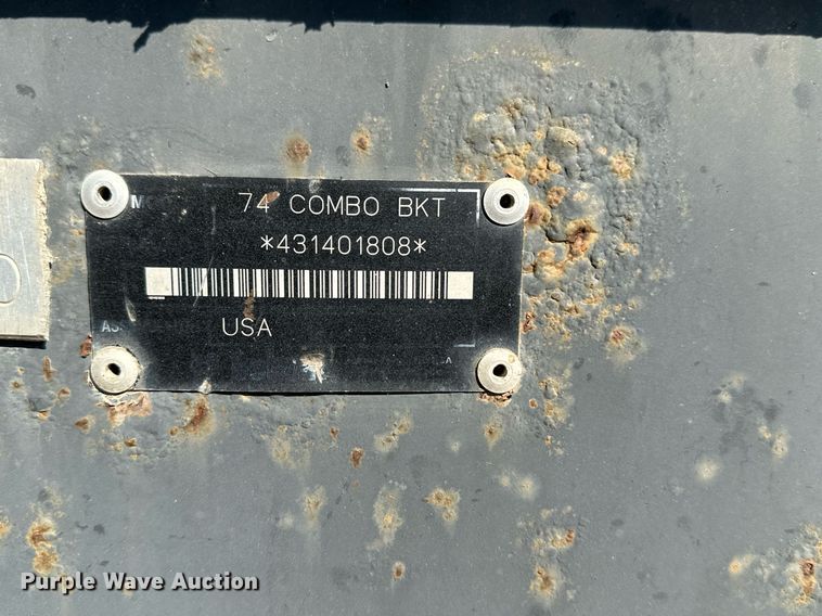 image for item NF9238 Bobcat  74"W four-in-one skid steer bucket