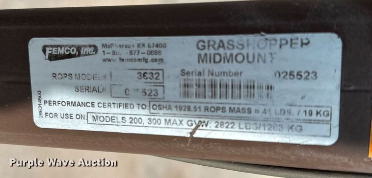 image for item NF9241 2013 Grasshopper 430D  ZTR lawn mower