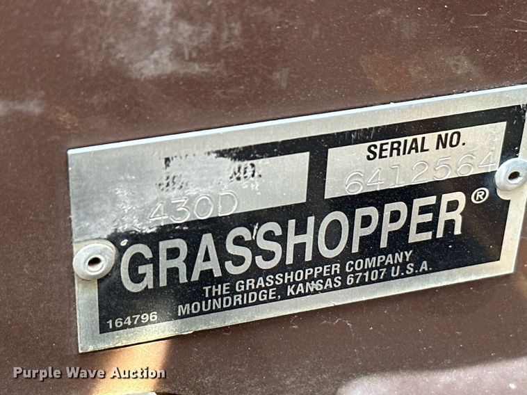 image for item NF9241 2013 Grasshopper 430D  ZTR lawn mower