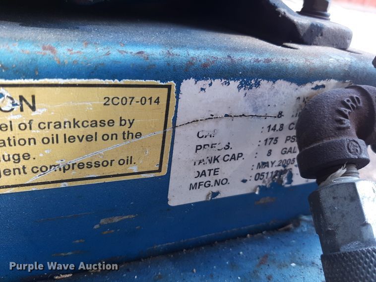 image for item NF9254 2005 Puma TUE8008G  air compressor