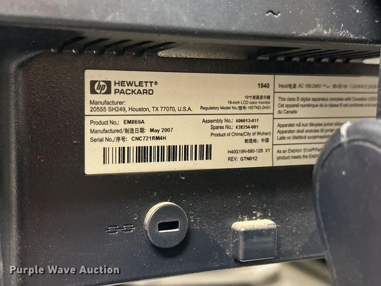 image for item NP9488 (10) HP monitors