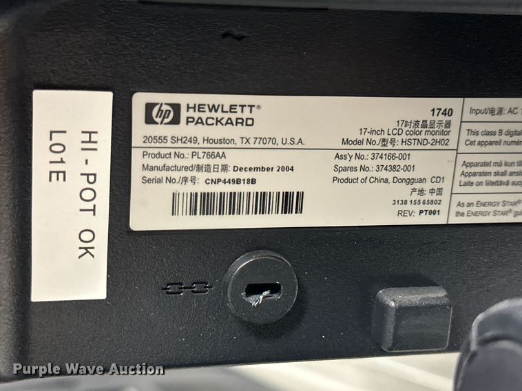 image for item NP9488 (10) HP monitors