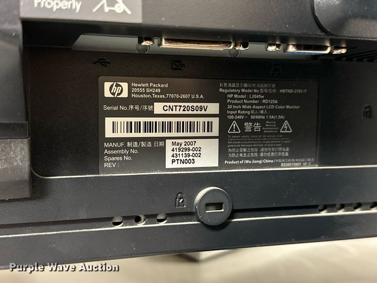 image for item NP9488 (10) HP monitors