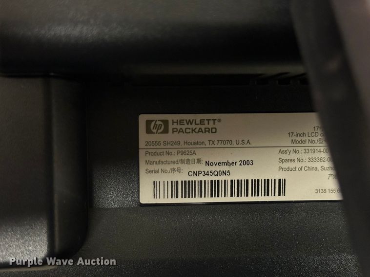 image for item NP9488 (10) HP monitors