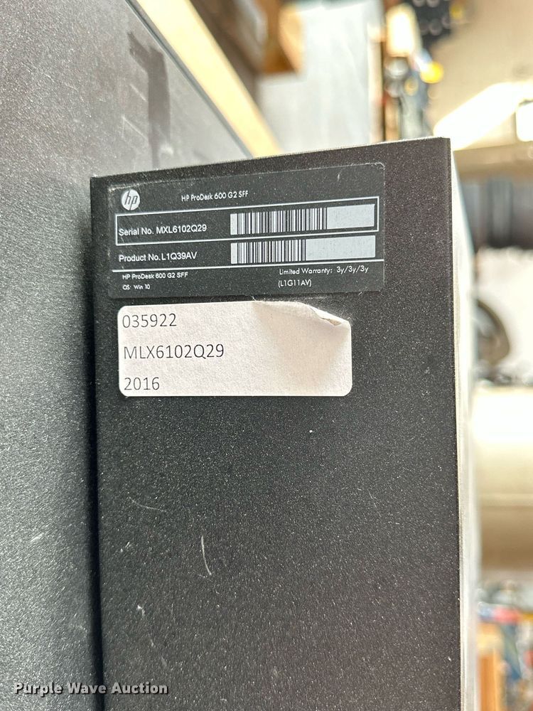 image for item NP9500 (20) HP Prodesk 600 G2 SFF CPUs