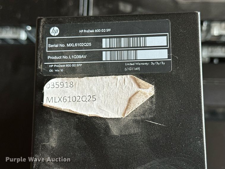 image for item NP9500 (20) HP Prodesk 600 G2 SFF CPUs