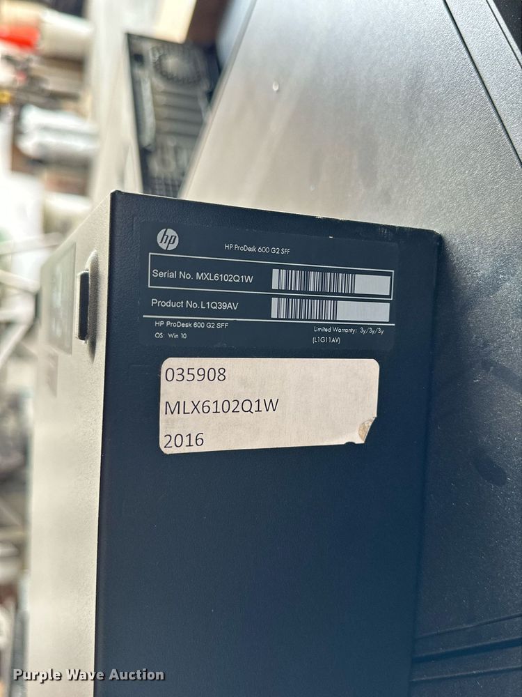 image for item NP9500 (20) HP Prodesk 600 G2 SFF CPUs