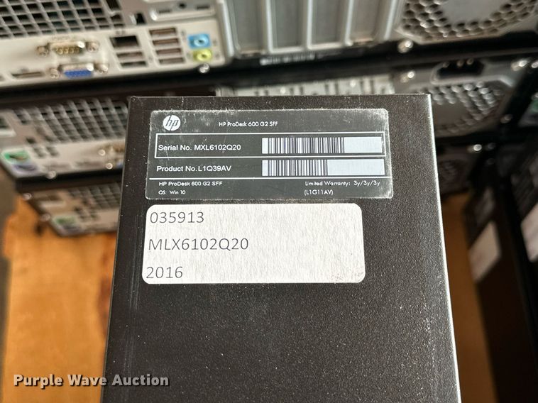 image for item NP9500 (20) HP Prodesk 600 G2 SFF CPUs