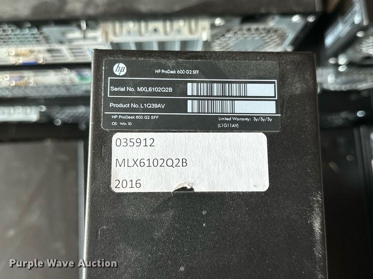 image for item NP9500 (20) HP Prodesk 600 G2 SFF CPUs