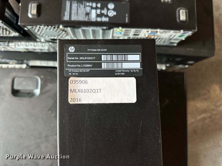 image for item NP9500 (20) HP Prodesk 600 G2 SFF CPUs