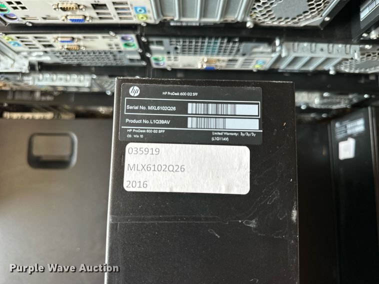 image for item NP9500 (20) HP Prodesk 600 G2 SFF CPUs