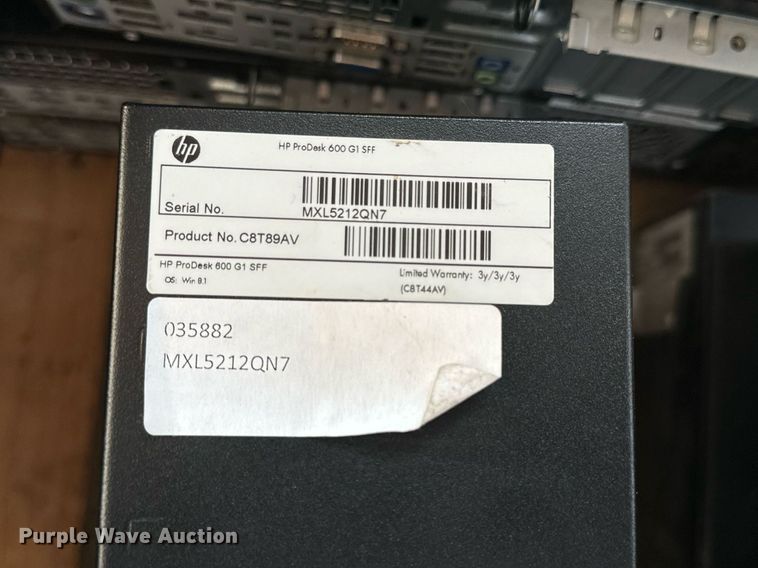 image for item NP9504 (25) HP Prodesk 600 G1 CPUs