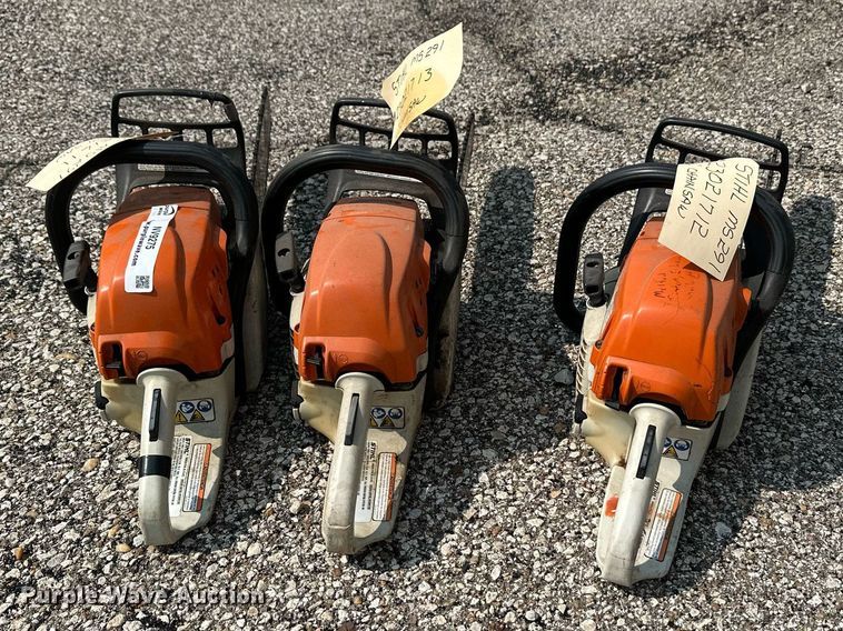 image for item NV9275 (3) Stihl MS291 chainsaws