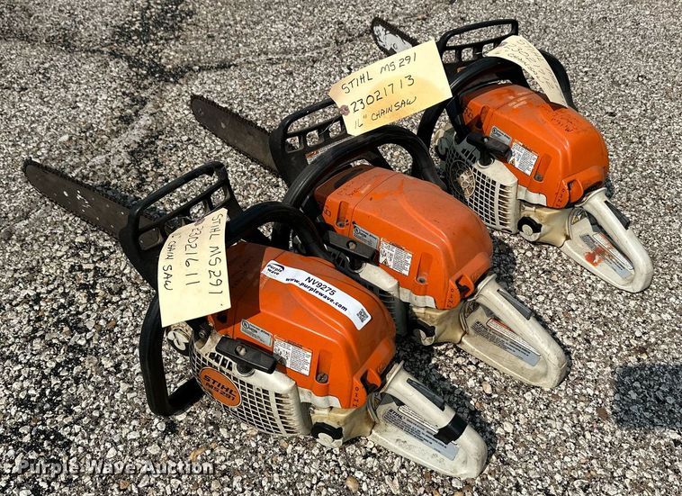 image for item NV9275 (3) Stihl MS291 chainsaws