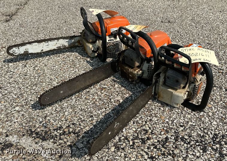 image for item NV9275 (3) Stihl MS291 chainsaws