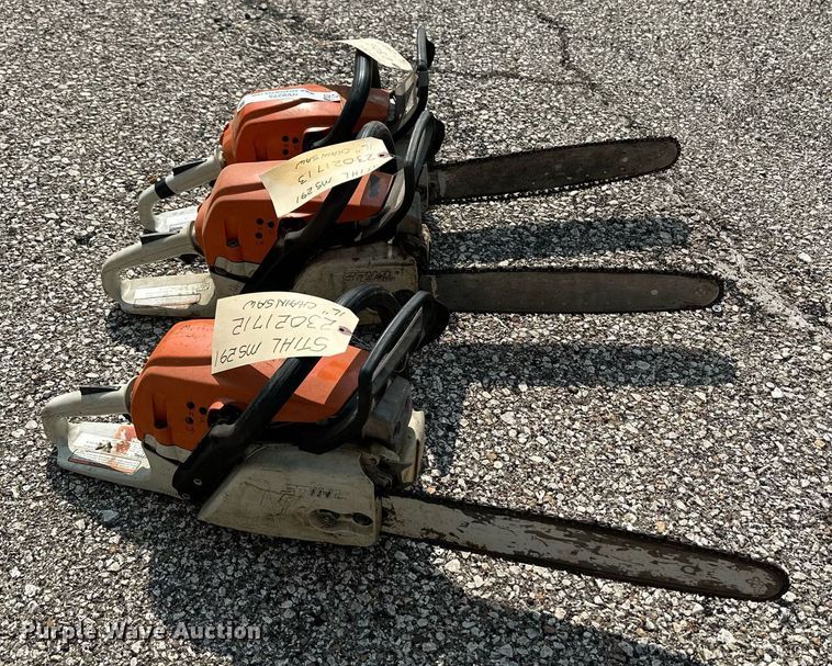 image for item NV9275 (3) Stihl MS291 chainsaws