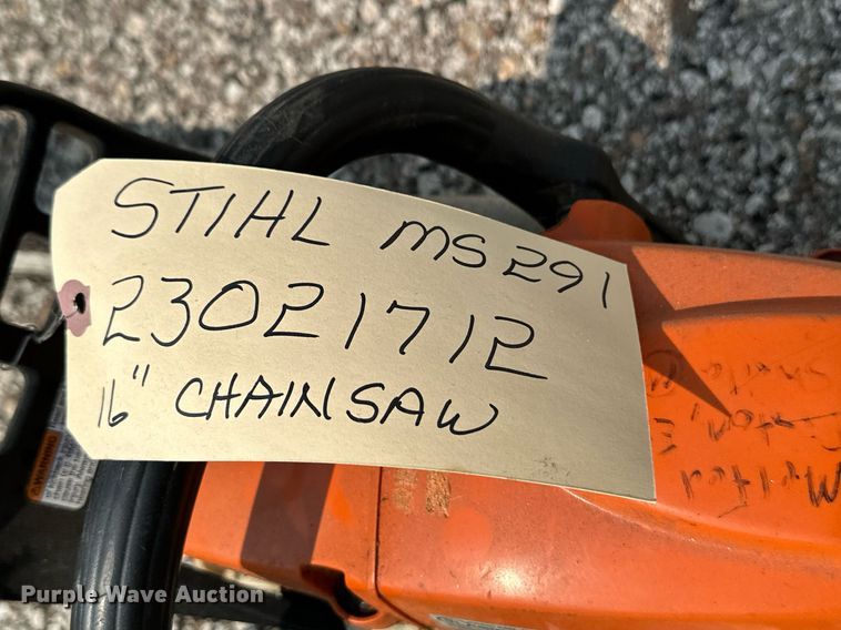 image for item NV9275 (3) Stihl MS291 chainsaws