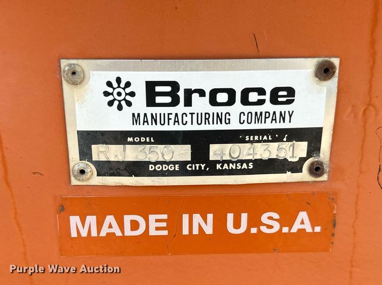 image for item OF9414 2005 Broce RJ350  broom