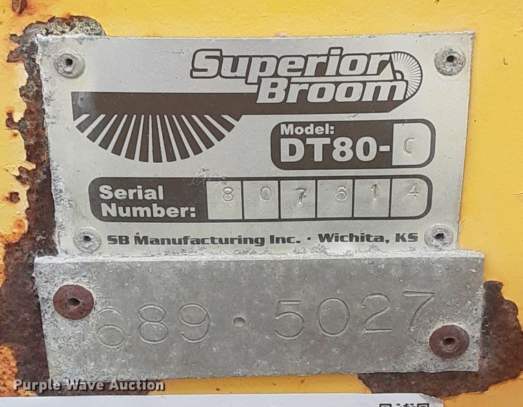 image for item OF9419 2007 Superior Broom DT80-C  broom