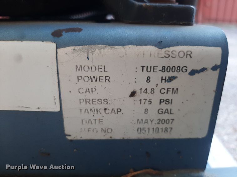 image for item OF9423 2007 Puma TUE-8008G  air compressor