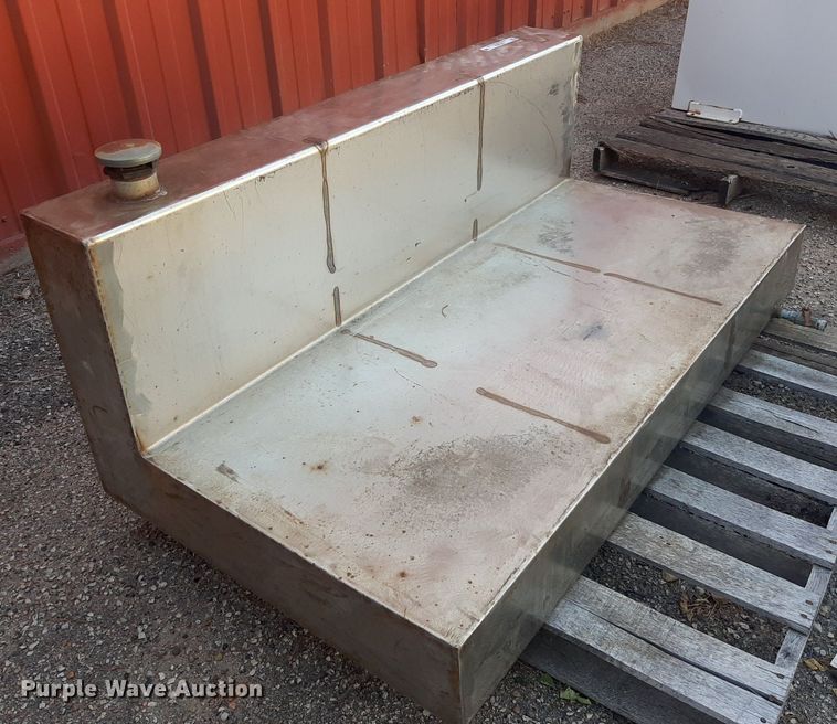 image for item OF9426 (2) shop built L-shaped stainless steel water tanks