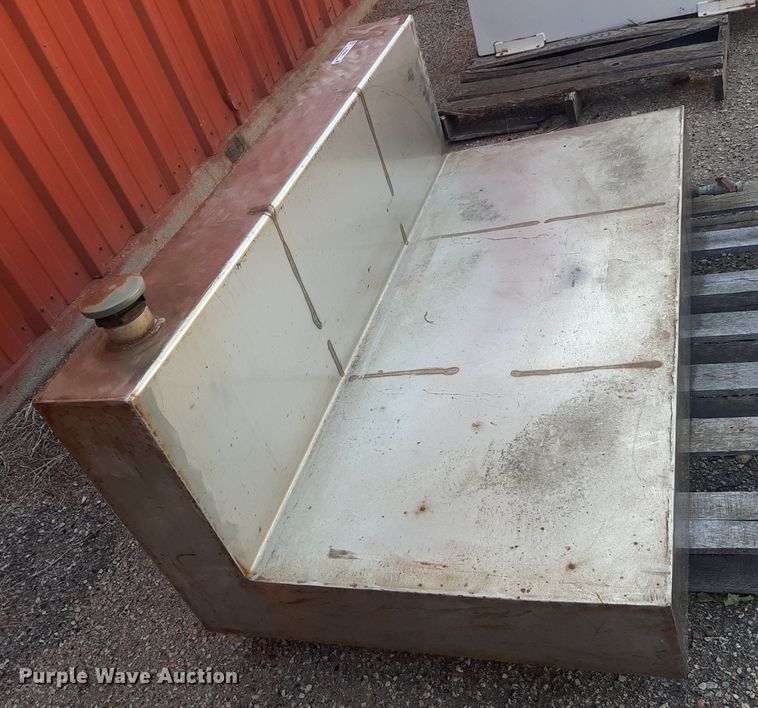 image for item OF9426 (2) shop built L-shaped stainless steel water tanks