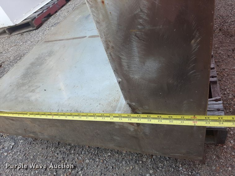 image for item OF9426 (2) shop built L-shaped stainless steel water tanks