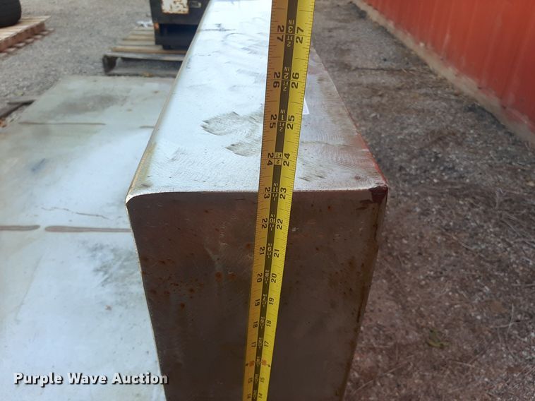 image for item OF9426 (2) shop built L-shaped stainless steel water tanks