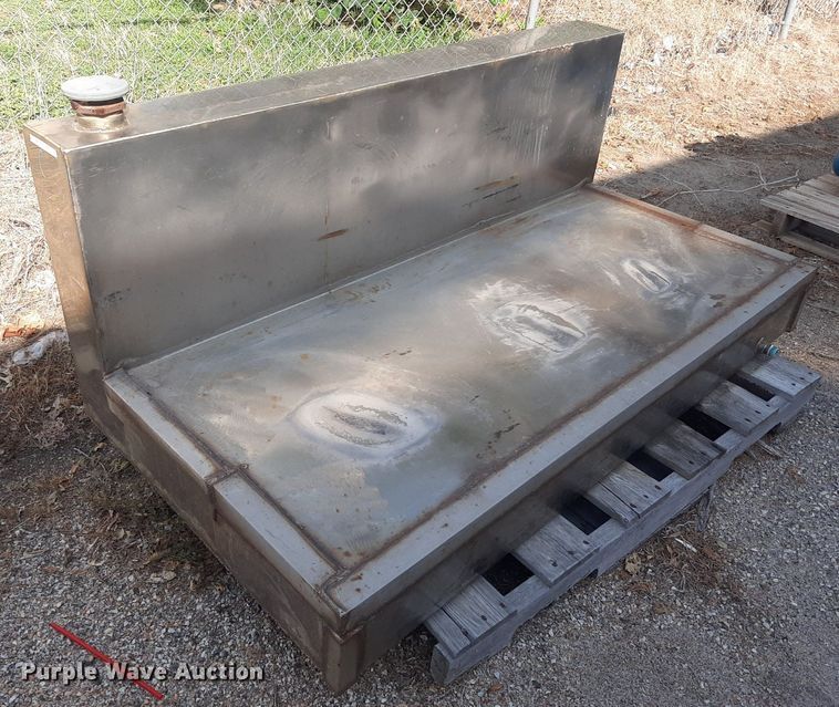 image for item OF9426 (2) shop built L-shaped stainless steel water tanks