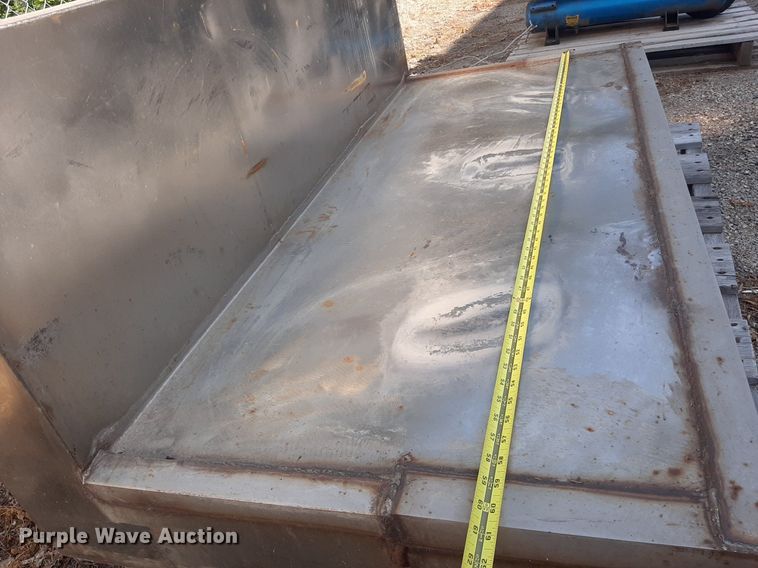 image for item OF9426 (2) shop built L-shaped stainless steel water tanks