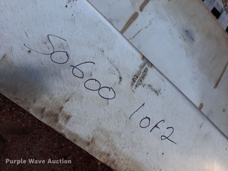 image for item OF9426 (2) shop built L-shaped stainless steel water tanks