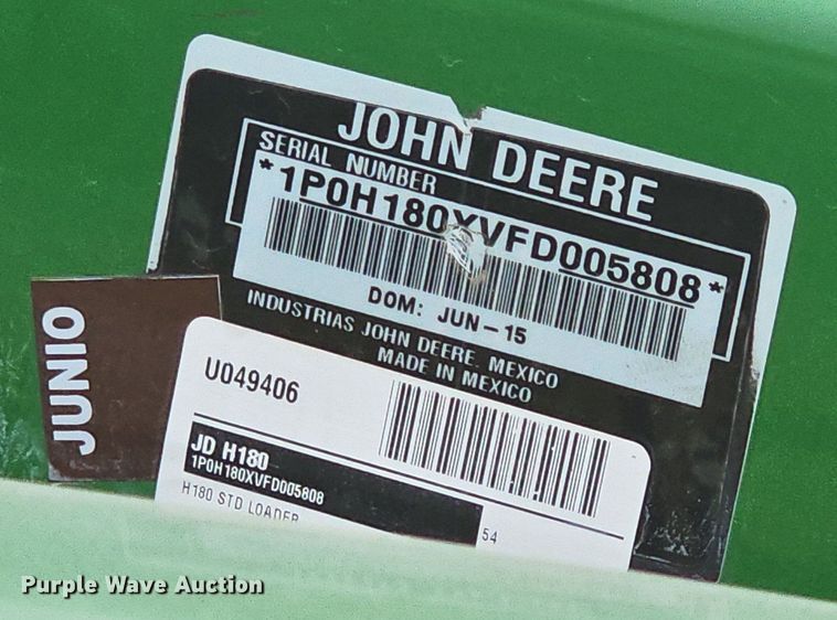 image for item DN8712 2015 John Deere 4066R  tractor