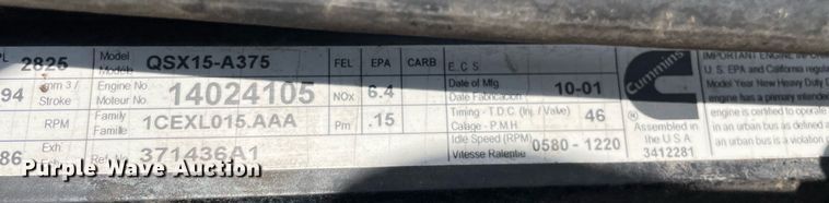 image for item DP0051 2002 New Holland TJ375  4WD tractor