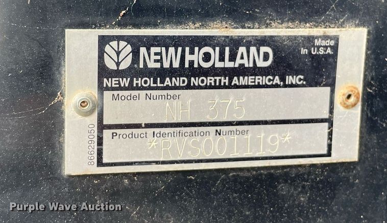 image for item DP0051 2002 New Holland TJ375  4WD tractor