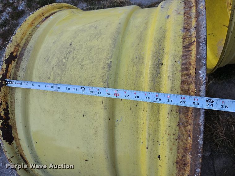 image for item DP2423 (2) John Deere 1910 commodity cart wheels