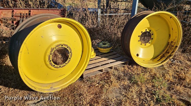image for item DP2425 (2) John Deere 4440 wheels and hubs