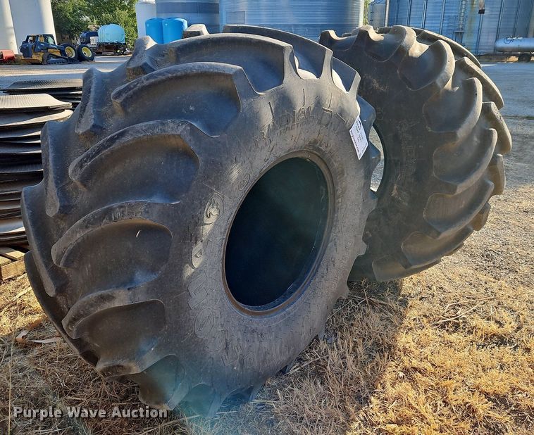 image for item DP2426 (2) Firestone Radial DT VF750/65R26 tires