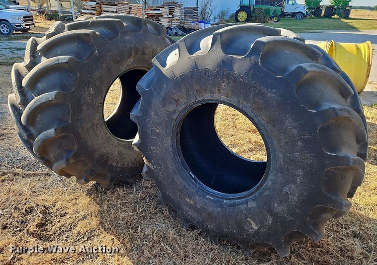 image for item DP2426 (2) Firestone Radial DT VF750/65R26 tires