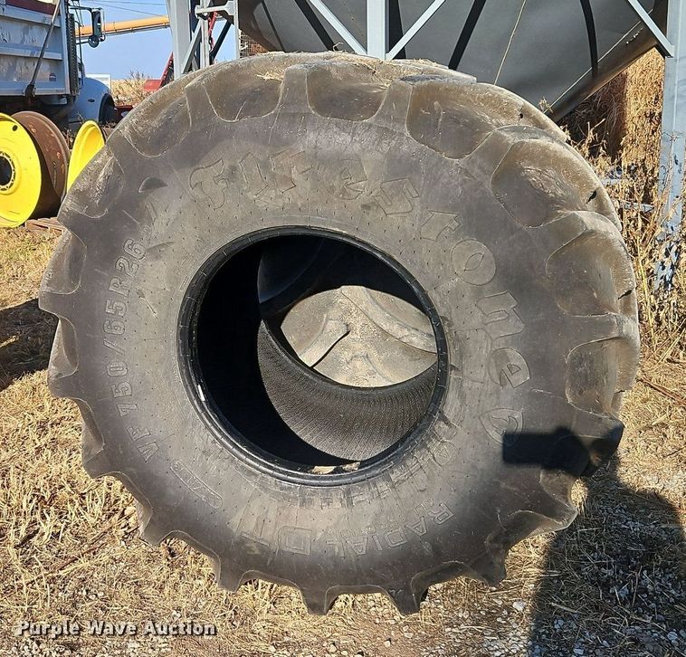 image for item DP2426 (2) Firestone Radial DT VF750/65R26 tires